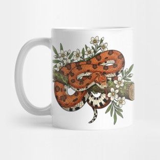 Corn Snake with Forest Wildflowers Mug