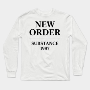 New Order Substance 1987 Long Sleeve T-Shirt