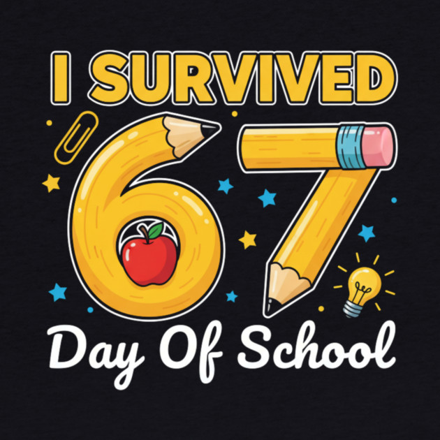 I Survived 67 Days of School Six Seven Meme Teacher Student Funny 67 Design by ArtistTee ⭐⭐⭐⭐⭐