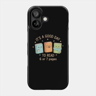 Pages Six Seven Bookish Meme Cute Reading 67 Aesthetic Design Phone Case