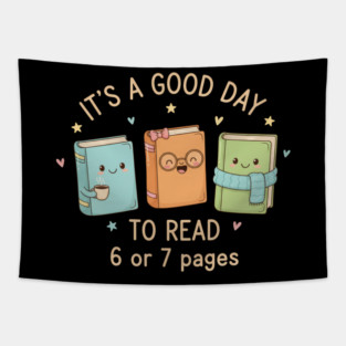 Pages Six Seven Bookish Meme Cute Reading 67 Aesthetic Design Tapestry
