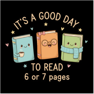 Pages Six Seven Bookish Meme Cute Reading 67 Aesthetic Design Posters and Art