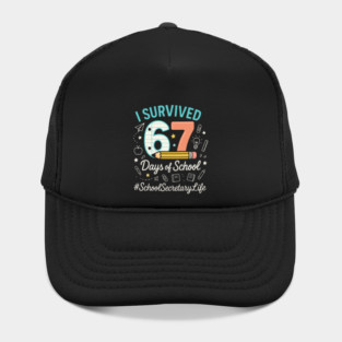 I Survived 67 Six Seven Meme Funny 67 Trendy Gen Alpha Design Hat