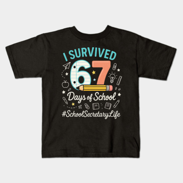 I Survived 67 Six Seven Meme Funny 67 Trendy Gen Alpha Design Kids T-Shirt by ArtistTee ⭐⭐⭐⭐⭐