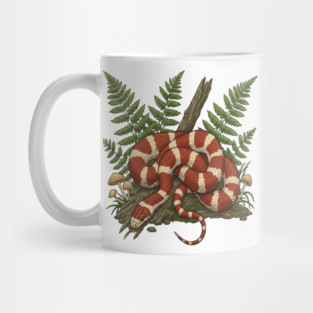 Eastern Milk Snake with Woodland Ferns Mug