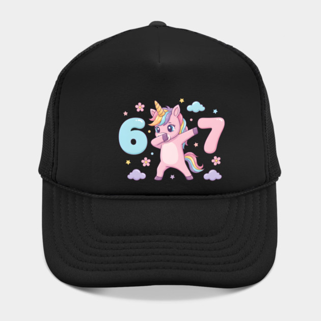 67-Meme-Unicorn-Girl-Six-Seven-Brainrot-Cute-Gen-Alpha-Design by ArtistTee ⭐⭐⭐⭐⭐