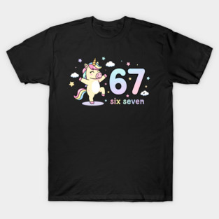 67-Meme-Unicorn-Girl-Six-Seven T-Shirt
