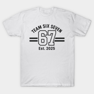Number 67 Six Seven Baseball Jersey Style Team 67 Meme Sports T-Shirt