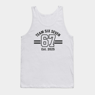 Number 67 Six Seven Baseball Jersey Style Team 67 Meme Sports Tank Top
