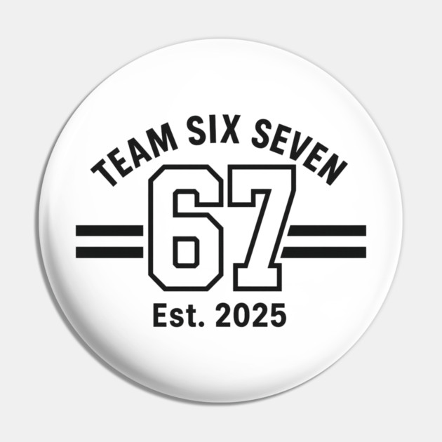 Number 67 Six Seven Baseball Jersey Style Team 67 Meme Sports Pin by ArtistTee ⭐⭐⭐⭐⭐