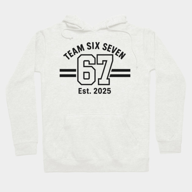 Number 67 Six Seven Baseball Jersey Style Team 67 Meme Sports Hoodie by ArtistTee ⭐⭐⭐⭐⭐