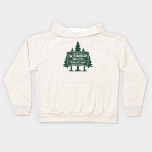 Now Entering Iwishabish Woods National Forest Land Audacity Kids Hoodie