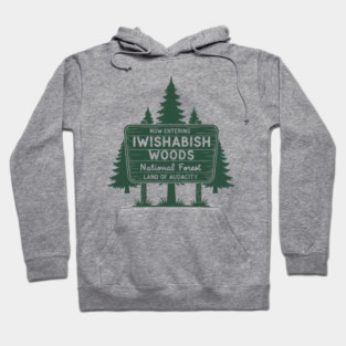 Now Entering Iwishabish Woods National Forest Land Audacity Hoodie