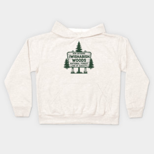 Now Entering Iwishabish Woods National Forest Land Audacity Kids Hoodie