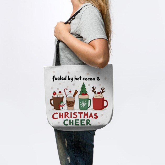 Fueled by Hot Cocoa and Christmas Cheer – Cozy Holiday T-Shirt by MCALTees