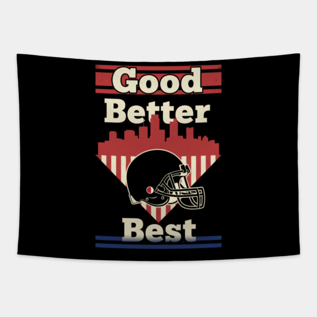 Good Better Best Bear Claw – Motivational Game Day Sports Tapestry by ArtistTee ⭐⭐⭐⭐⭐