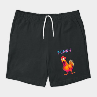 F-CAW-F Shocked Chicken Meme Shorts