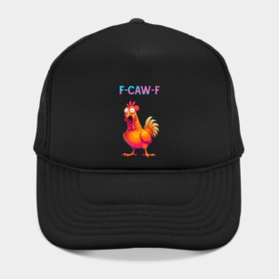 F-CAW-F Shocked Chicken Meme Hat