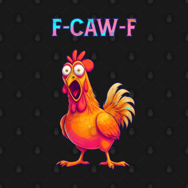 F-CAW-F Shocked Chicken Meme by Ink Lines