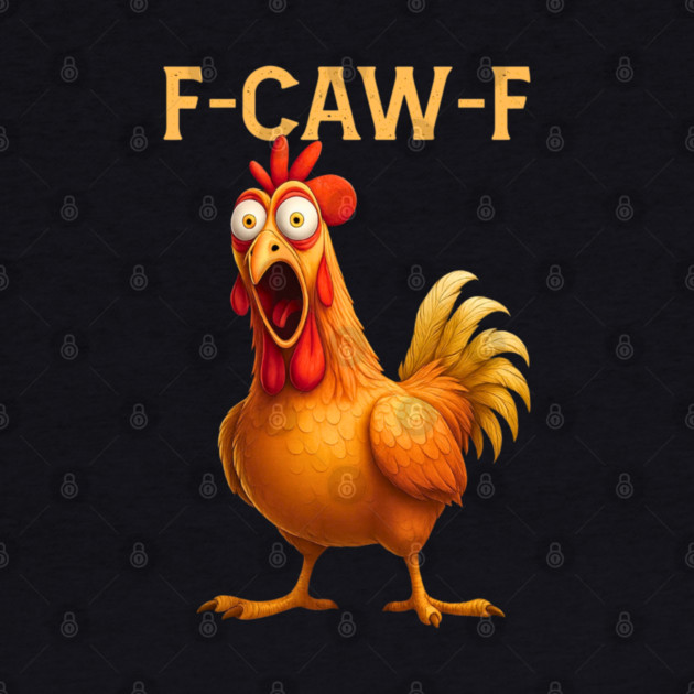 F-CAW-F Shocked Chicken Meme by Ink Lines