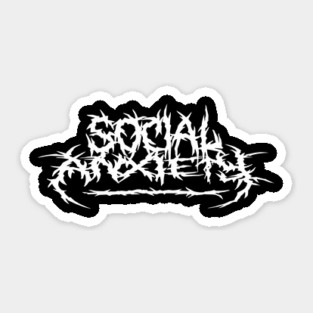 Social Anxiety Sticker