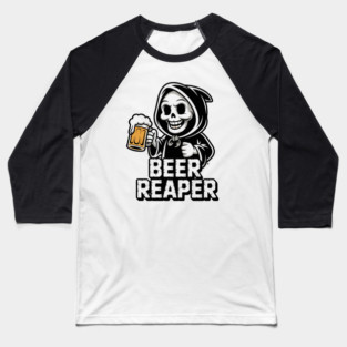 Beer Reaper – Grim Drinker Hoodie Mascot Baseball T-Shirt