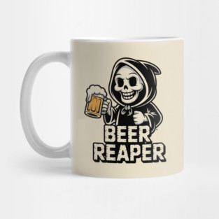 Beer Reaper – Grim Drinker Hoodie Mascot Mug