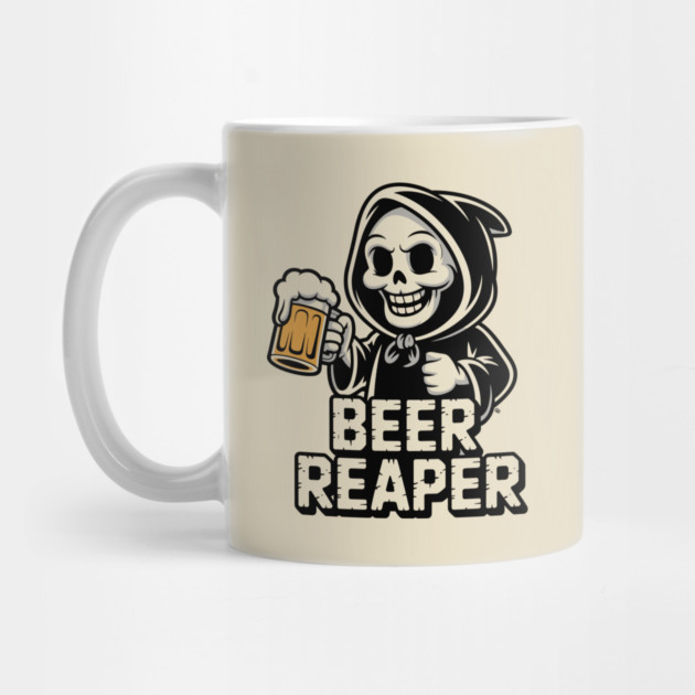 Beer Reaper – Grim Drinker Hoodie Mascot by Cosmo Gazoo