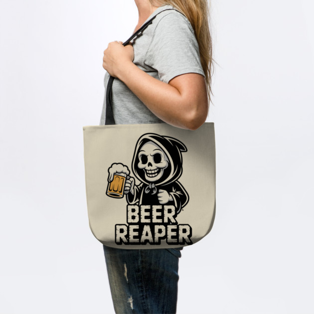 Beer Reaper – Grim Drinker Hoodie Mascot by Cosmo Gazoo