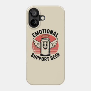 Emotional Support Beer – Retro Angel Can Phone Case