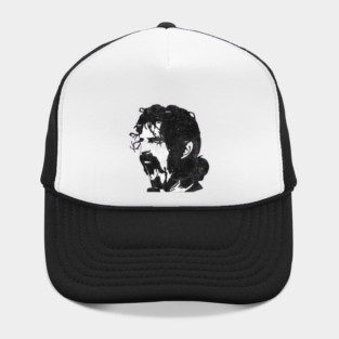 Iconic Silhouette Portrait || Guitar Hero Mustache - Counter Culture Art (FRANK ZAPPA) Hat