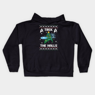 Trek-The-Halls-Christmas Kids Hoodie