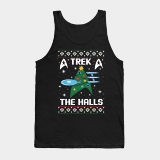 Trek-The-Halls-Christmas Tank Top