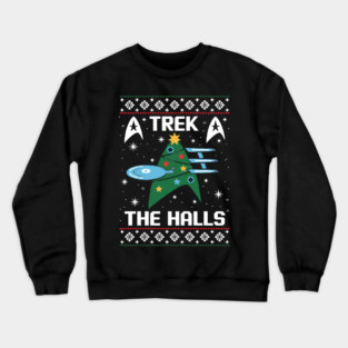 Trek-The-Halls-Christmas Crewneck Sweatshirt