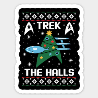 Trek-The-Halls-Christmas Sticker