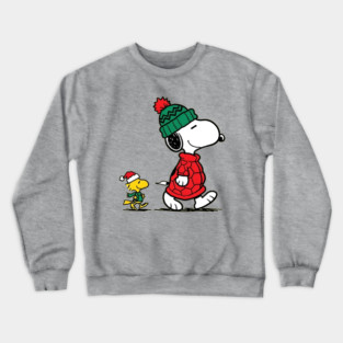 Snoopy and Woodstock Christmas Crewneck Sweatshirt