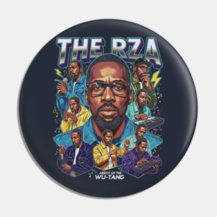 RZA Big Face Rapper Pin