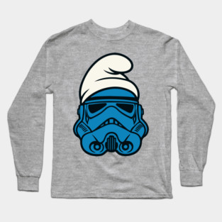 Smurftrooper Mash-Up Long Sleeve T-Shirt