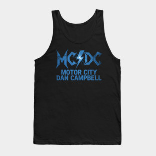 Detroit Lions MCDC Motor City And Dan Campbell Tank Top