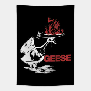 Sillhouette Logo Rock Music Tapestry