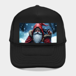 Frostbite Santa & His Mischief Elf. Hat