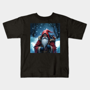 Frostbite Santa & His Mischief Elf. Kids T-Shirt