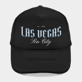 Las Vegas Chrome Effect Typography - Sin City Est. 1905 Hat