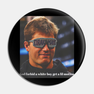 Meme Drake Maye, Funny Football Pin