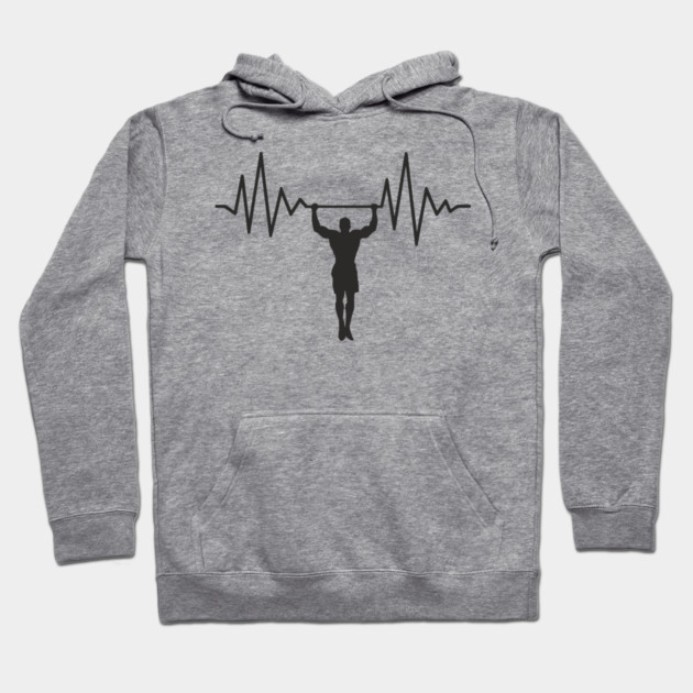 Heartbeat Workout Addict Gym Life Hoodie by Anticorporati