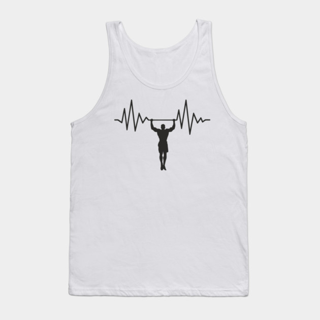 Heartbeat Workout Addict Gym Life Tank Top by Anticorporati