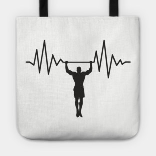 Heartbeat Workout Addict Gym Life Tote