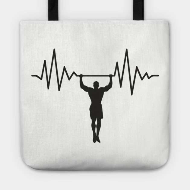Heartbeat Workout Addict Gym Life Tote by Anticorporati
