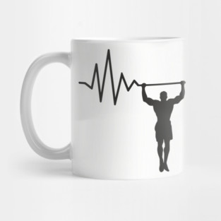 Heartbeat Workout Addict Gym Life Mug