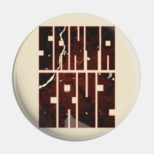 Santa Cruz de la Sierra, Bolivia City Map Typography - Vector Pin